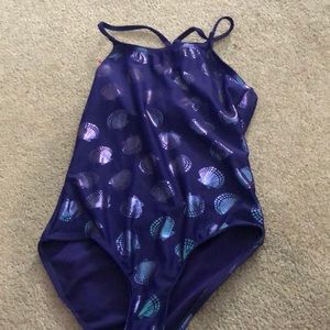 A girls once peice swimsuit